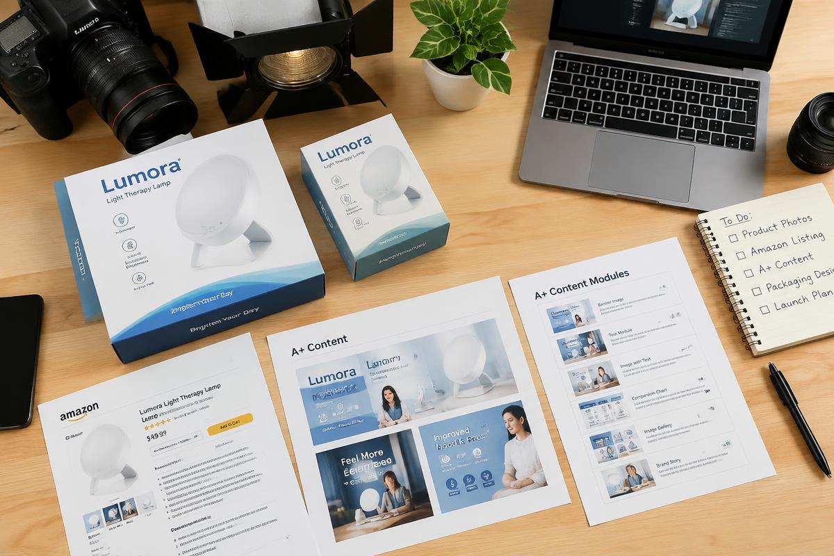 Amazon listing creative and A+ content design work