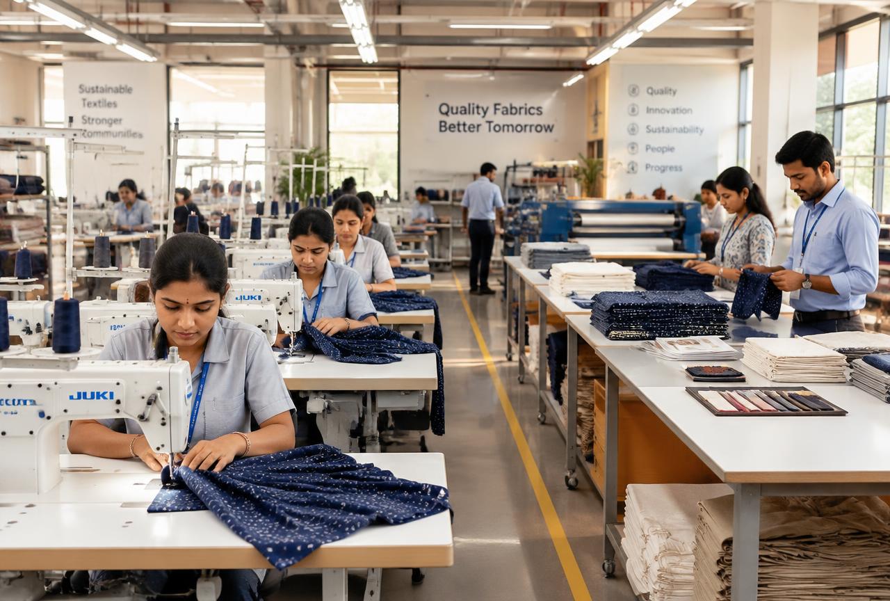 India Sourcing textile manufacturing floor