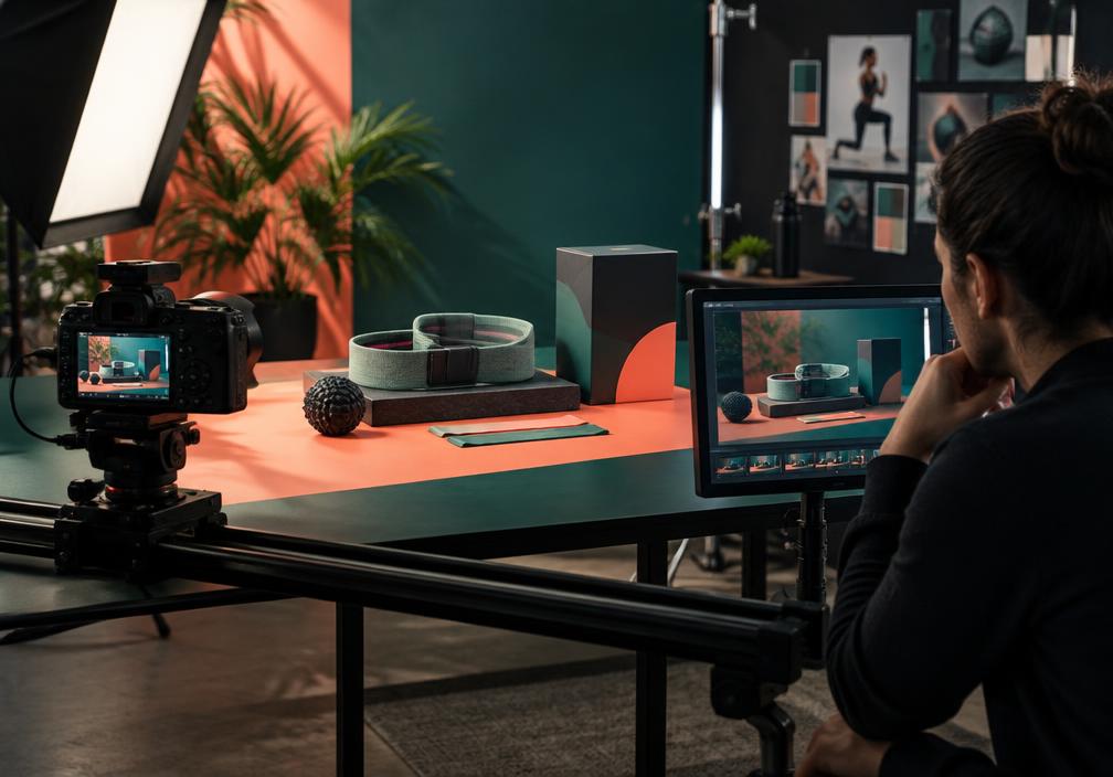 Commercial product videography set for an ecommerce listing